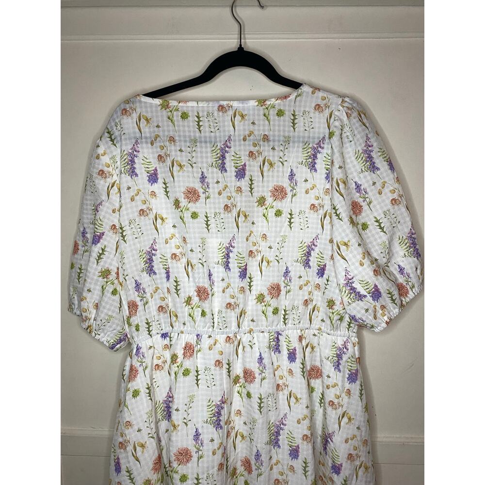 Vintage Andrade 100% cotton whimsy Floral dress with pockets - Picture 9 of 11